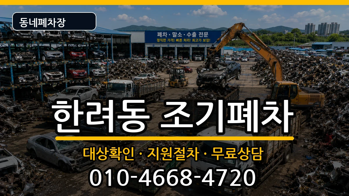 전라남도여수시한려동 조기폐차 전라남도여수시한려동 조기폐차 차량 처리 안내 이미지 1