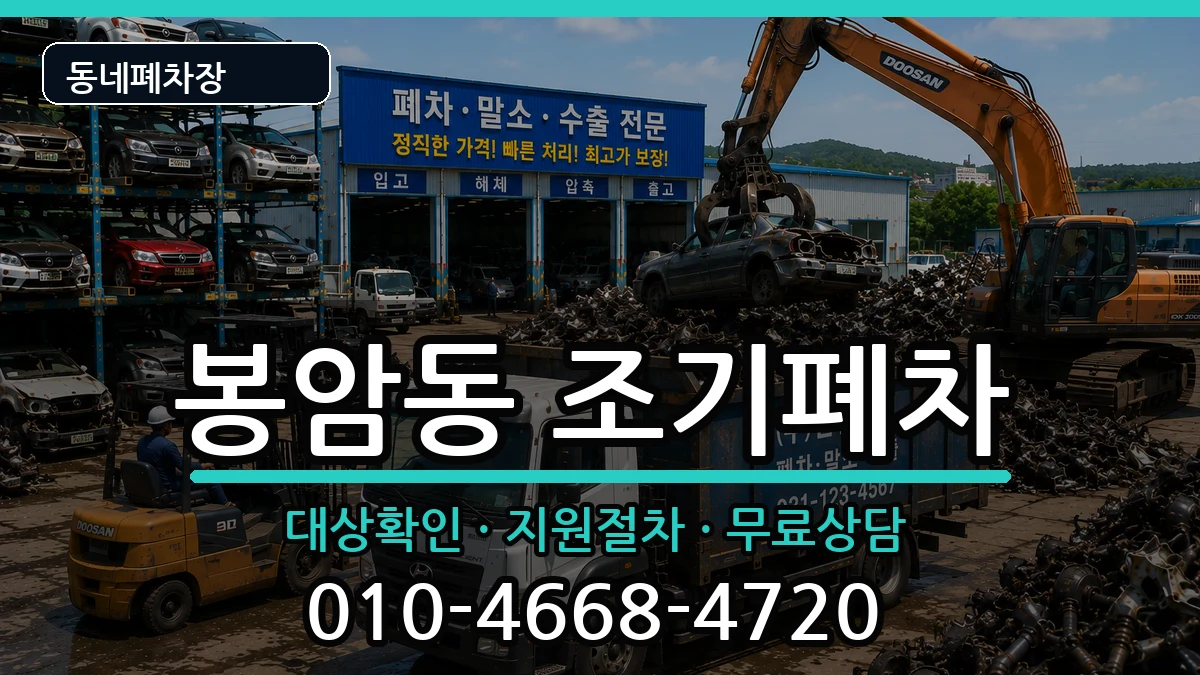 경상남도창원시마산회원구봉암동 조기폐차 차량 처리 안내 이미지 1