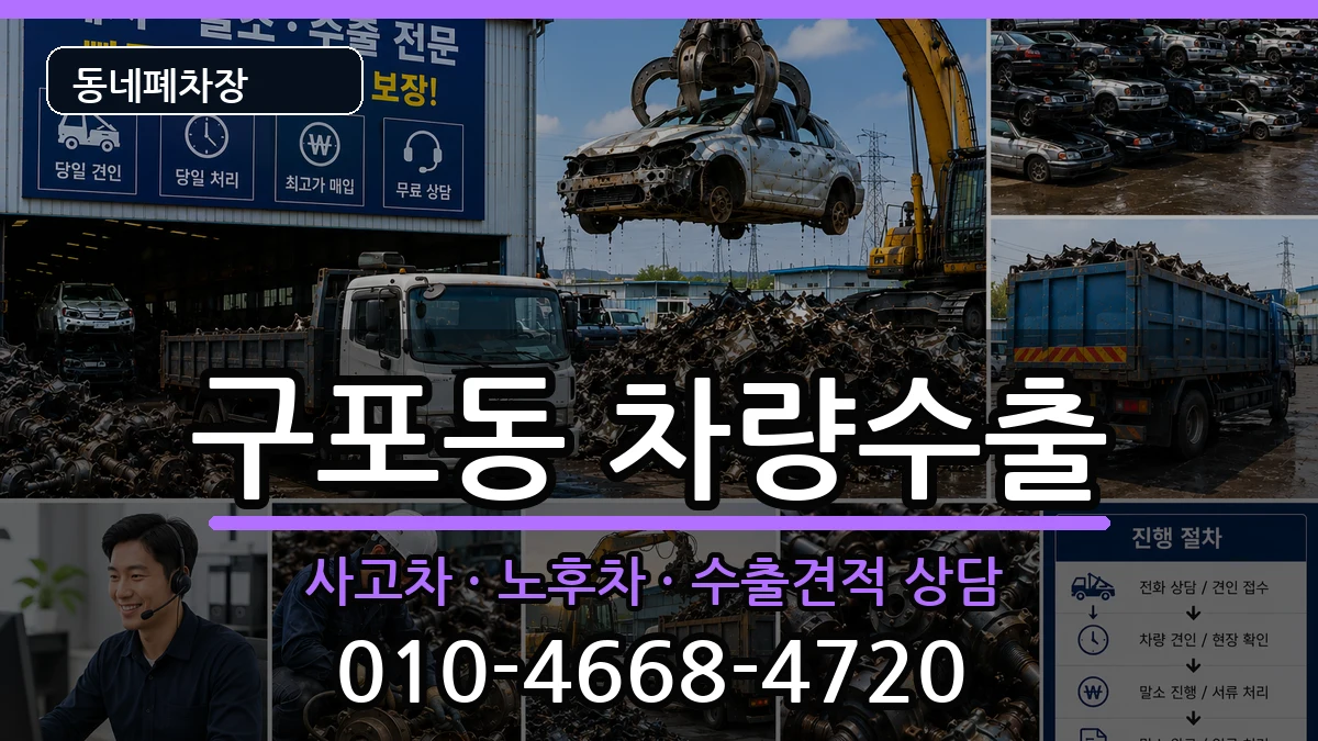 부산광역시북구구포동  차량수출 주의사항형