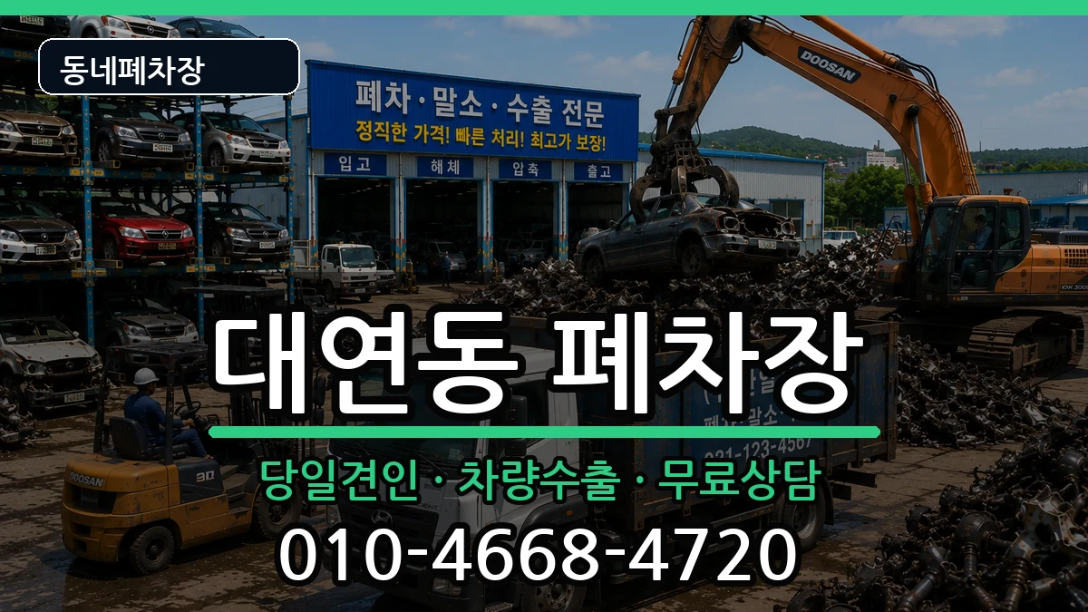 부산광역시남구대연동  폐차 절차형