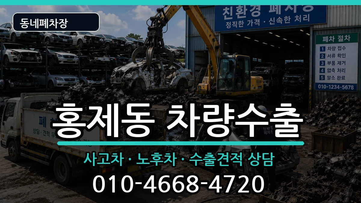 서울특별시서대문구홍제동 차량수출 차량 처리 안내 이미지 1