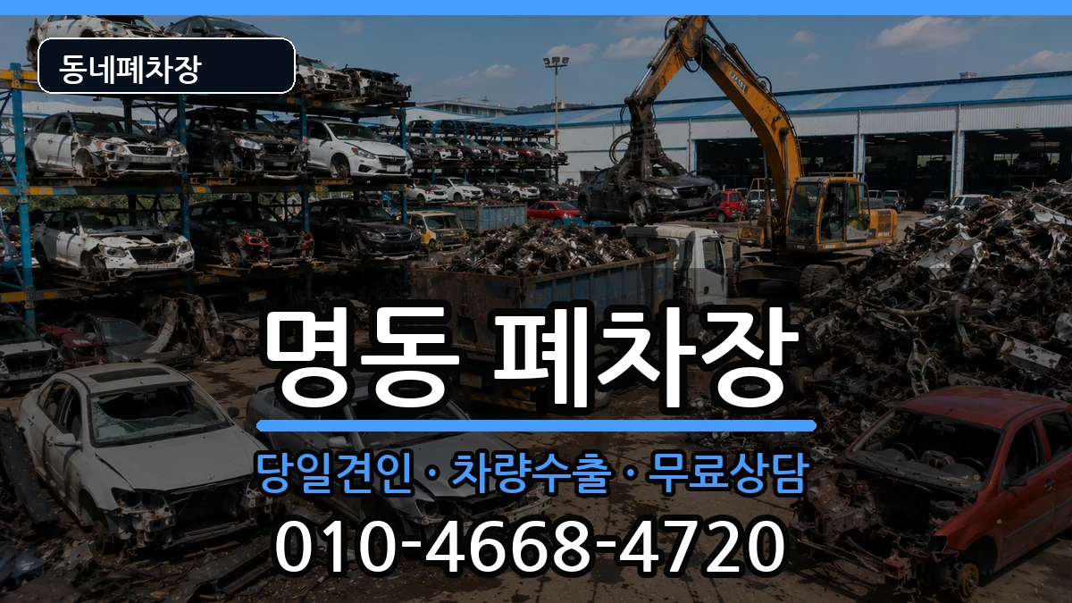 서울특별시중구명동  폐차 서류형