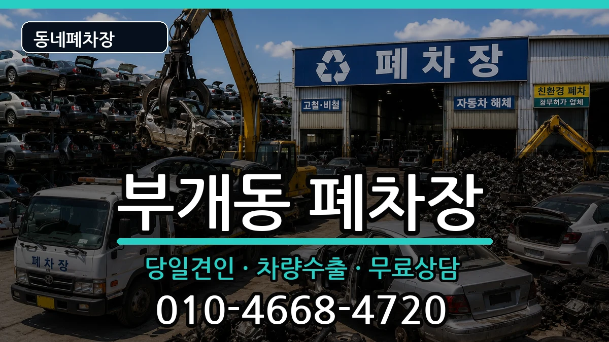 인천광역시부평구부개동 폐차 차량 처리 안내 이미지 1