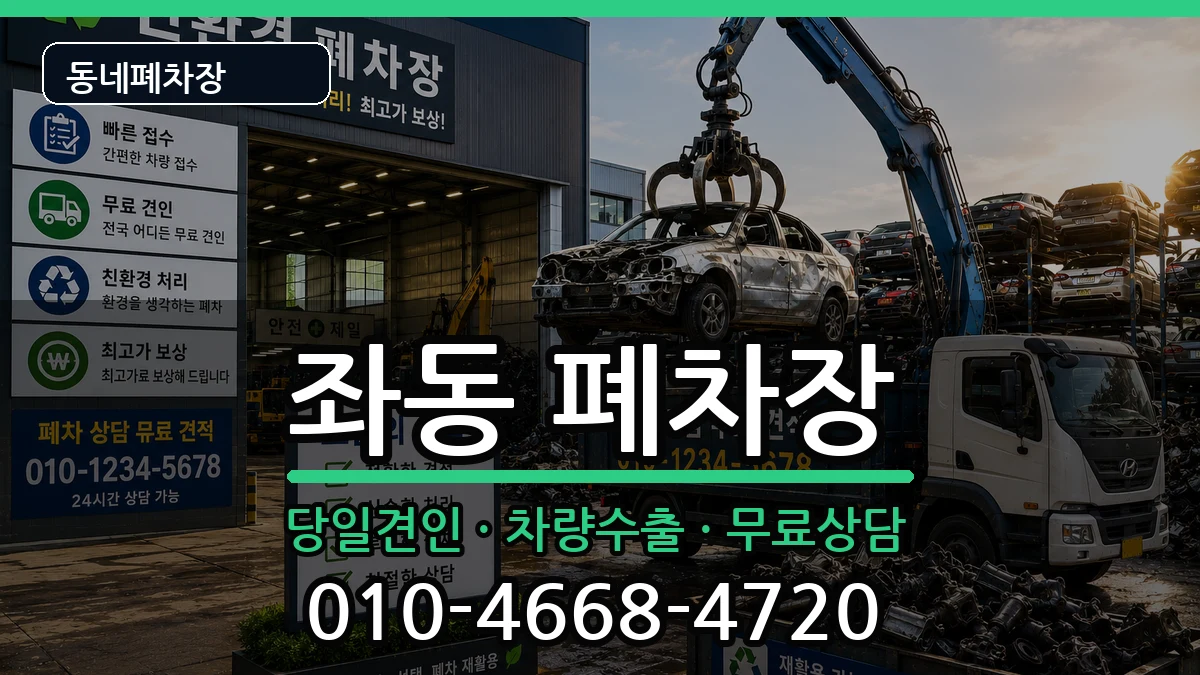 부산광역시해운대구좌동 폐차 부산광역시해운대구좌동 폐차 차량 처리 안내 이미지 1