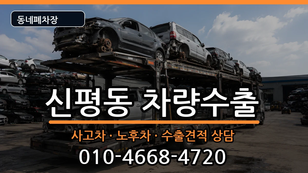 부산광역시사하구신평동 차량수출 부산광역시사하구신평동 차량수출 차량 처리 안내 이미지 1