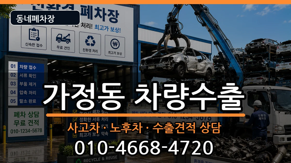 인천광역시서구가정동 차량수출 인천광역시서구가정동 차량수출 차량 처리 안내 이미지 1