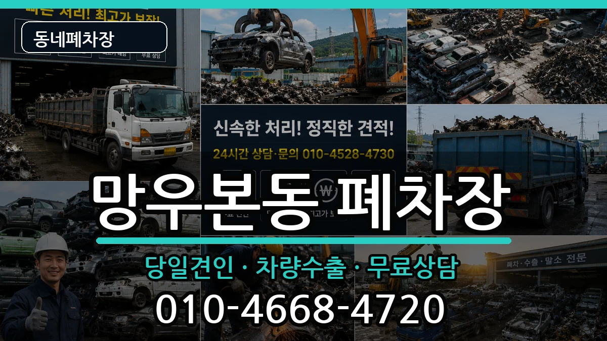 서울특별시중랑구망우본동  폐차 비교형