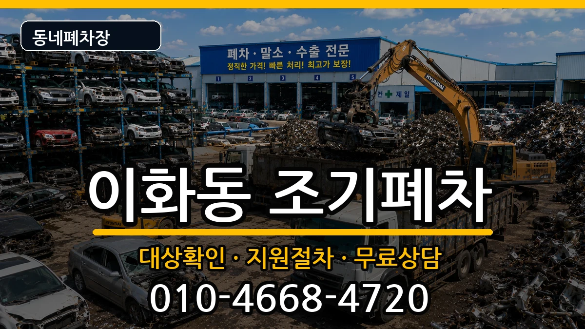 서울특별시종로구이화동 조기폐차 서울특별시종로구이화동 조기폐차 차량 처리 안내 이미지 1