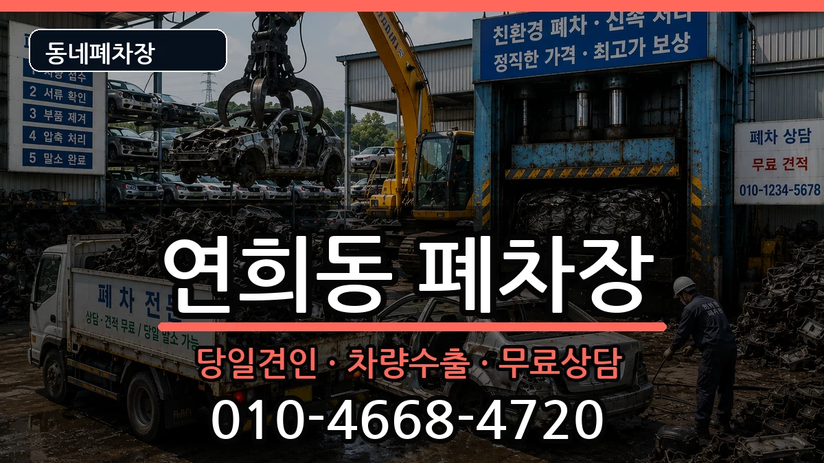 서울특별시서대문구연희동 폐차 서울특별시서대문구연희동 폐차 차량 처리 안내 이미지 1