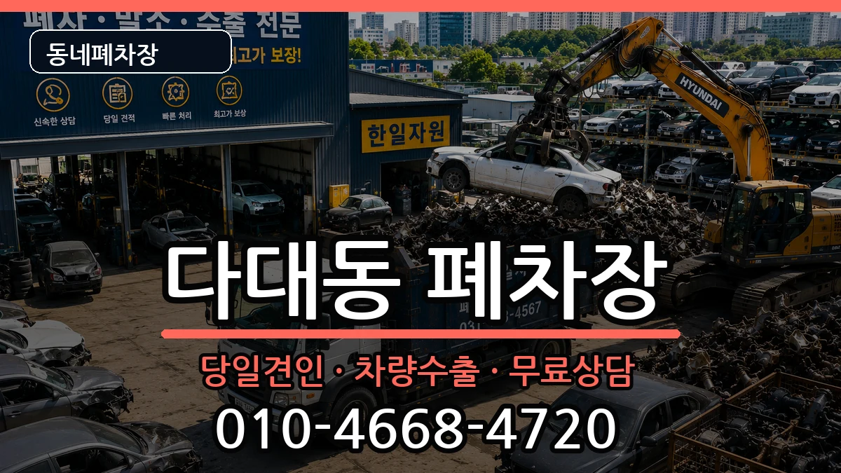 부산광역시사하구다대동 폐차 부산광역시사하구다대동 폐차 차량 처리 안내 이미지 3