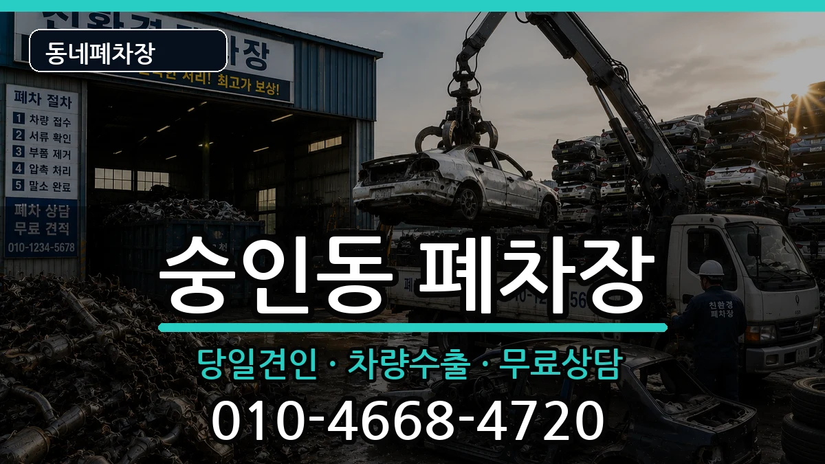 서울특별시종로구숭인동 폐차 차량 처리 안내 이미지 1
