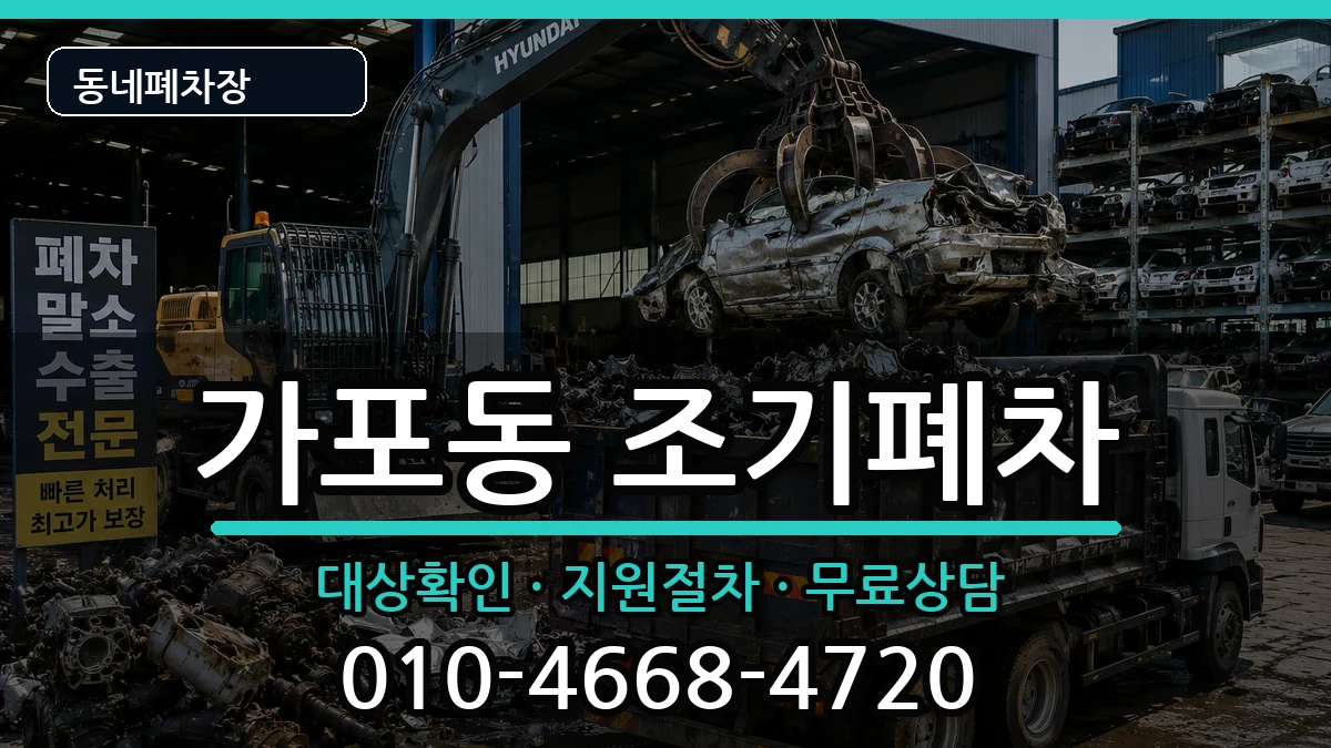 경상남도창원시마산합포구가포동 조기폐차 차량 처리 안내 이미지 2