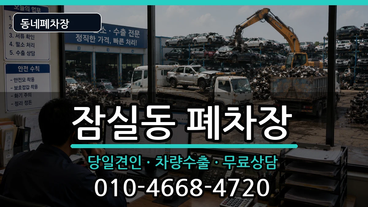 서울특별시송파구잠실동 폐차 서울특별시송파구잠실동 폐차 차량 처리 안내 이미지 1