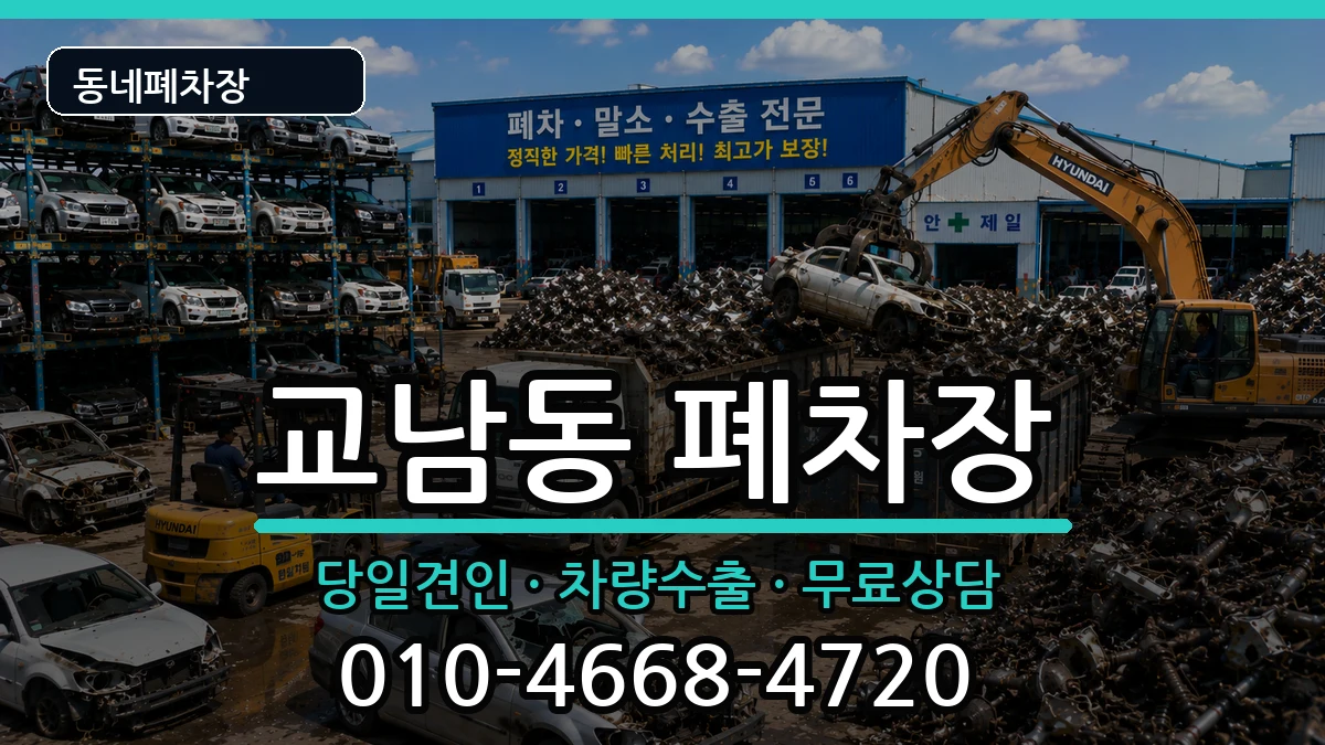 서울특별시종로구교남동  폐차 비용형