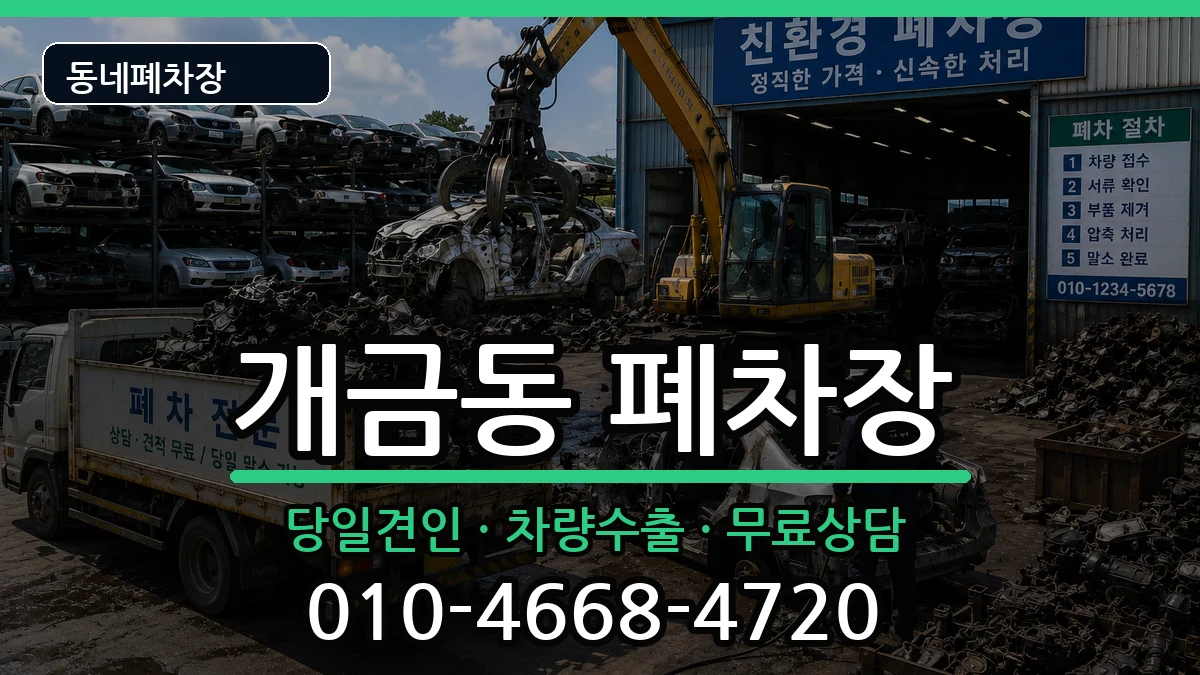 부산광역시부산진구개금동 폐차 부산광역시부산진구개금동 폐차 차량 처리 안내 이미지 3