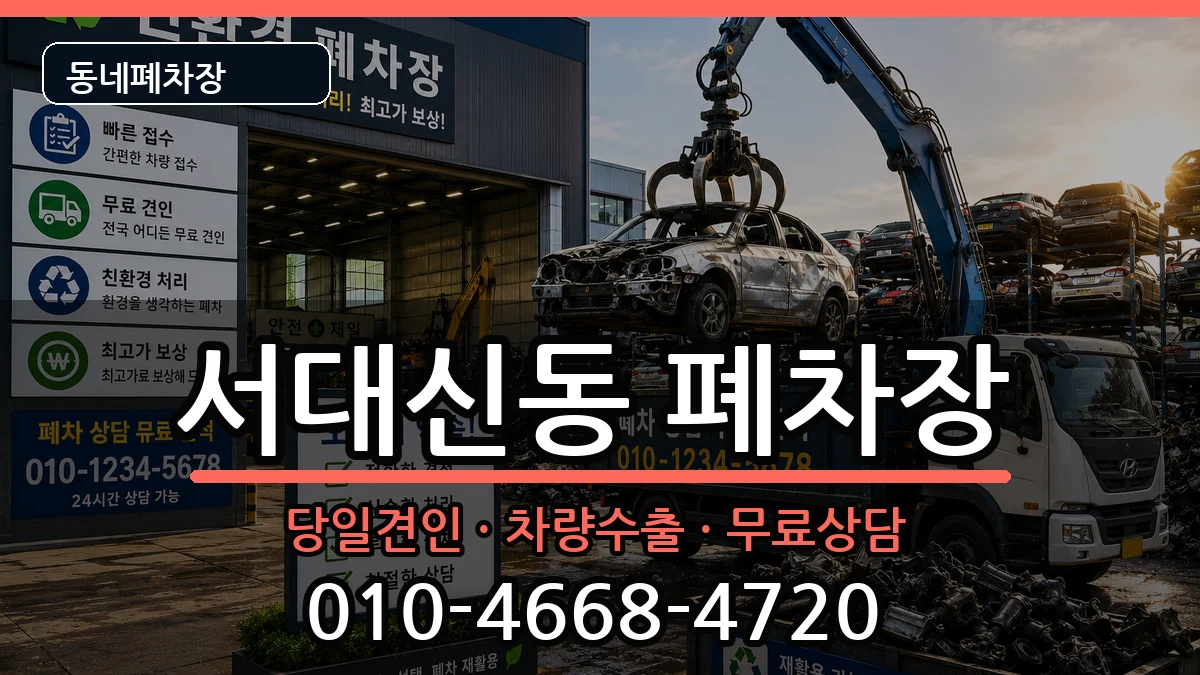 부산광역시서구서대신동 폐차 부산광역시서구서대신동 폐차 차량 처리 안내 이미지 2