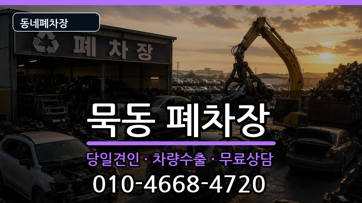 서울특별시중랑구묵동 폐차 서울특별시중랑구묵동 폐차 차량 처리 안내 이미지 1