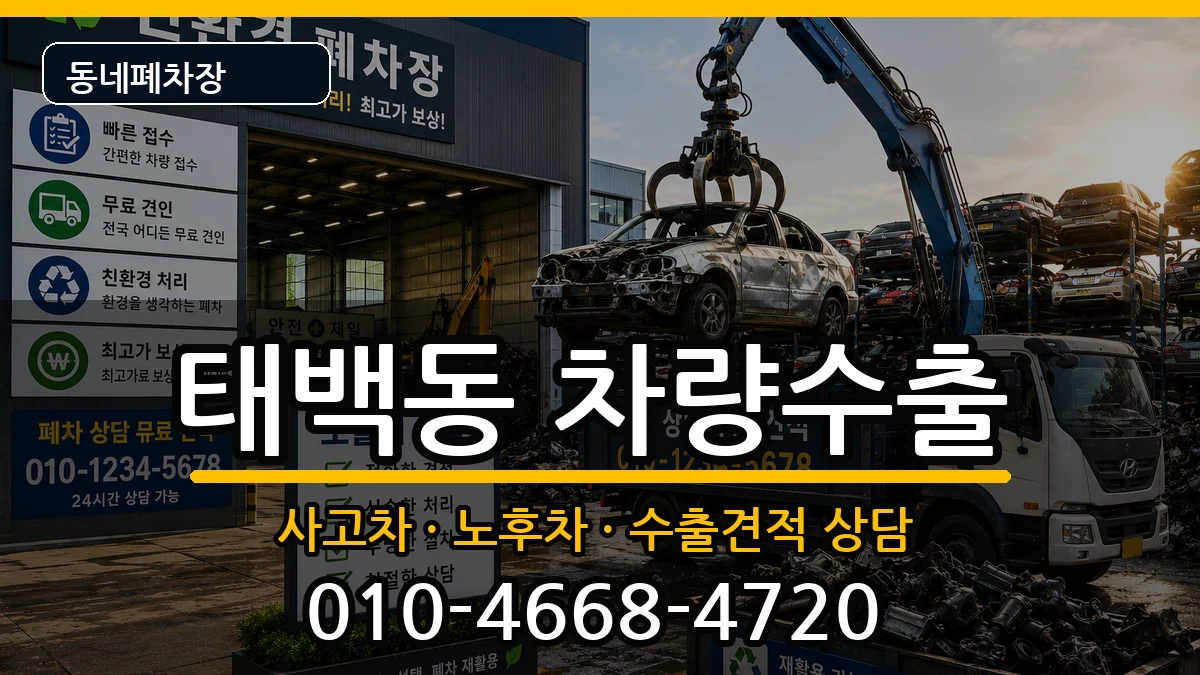 경상남도창원시진해구태백동 차량수출 차량 처리 안내 이미지 2