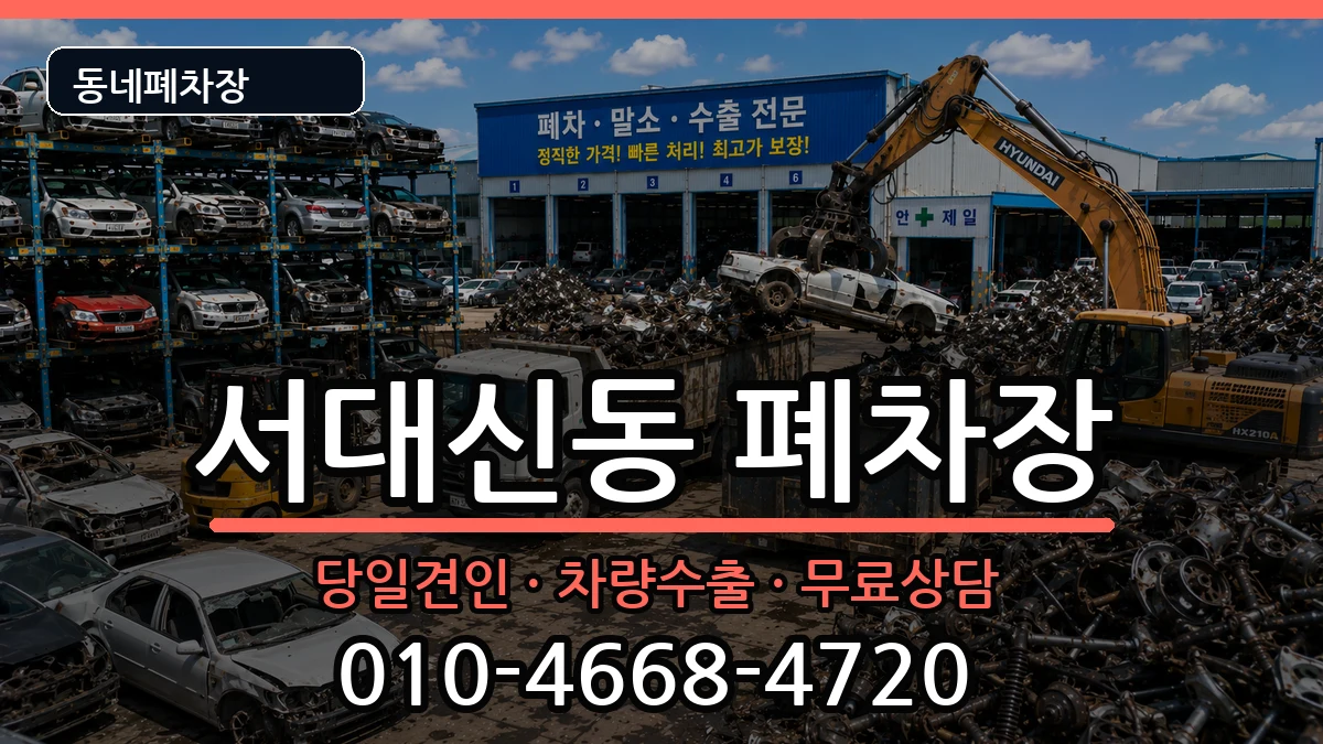 부산광역시서구서대신동  폐차 비용형