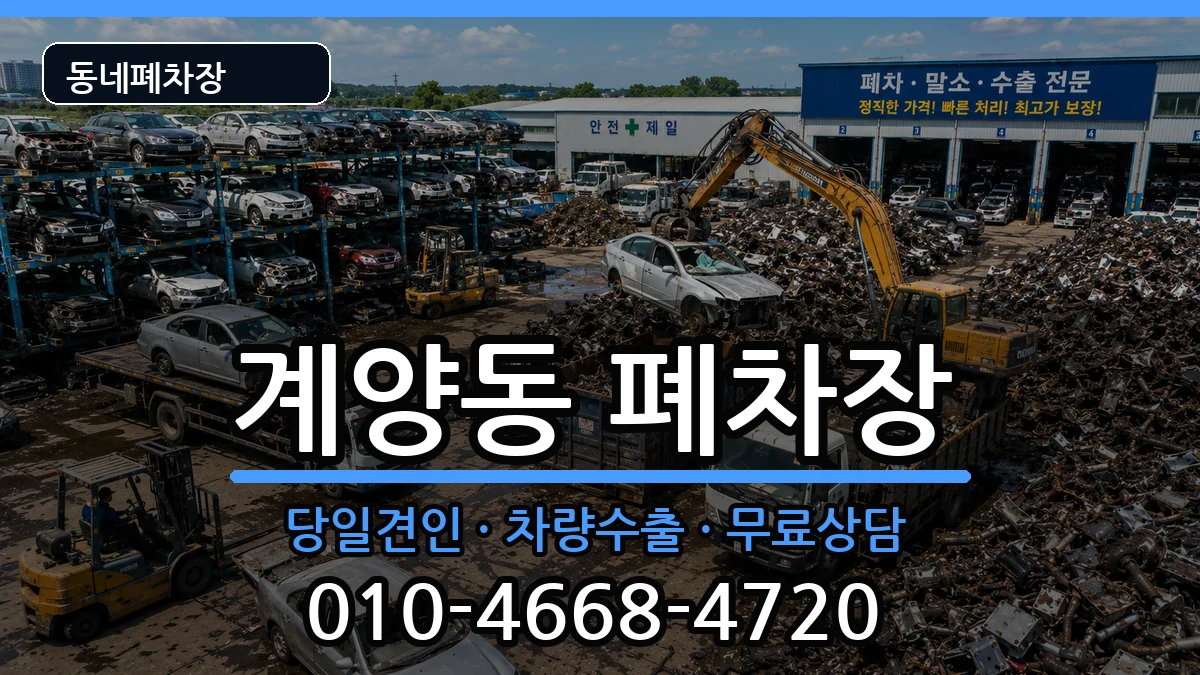 인천광역시계양구계양동 폐차 인천광역시계양구계양동 폐차 차량 처리 안내 이미지 1
